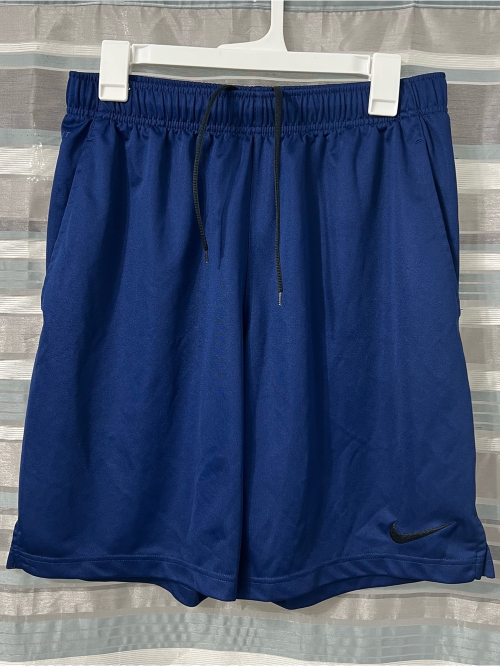 Nike Blue Men's Dry Epic Training Shorts with Black Swoosh